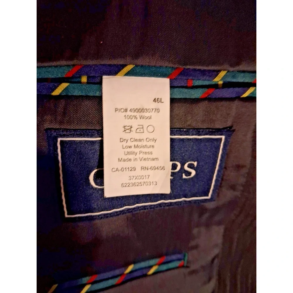 Chaps by Ralph Lauren Mens Wool Pinstripe Two Piece Suit Size Regular Contempora